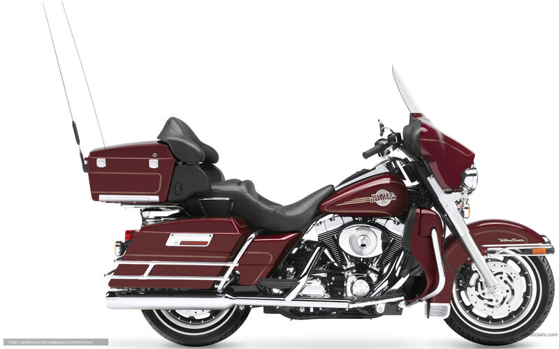 Maroon Harley-Davidson touring motorcycle