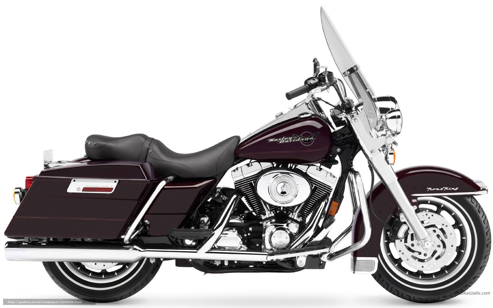maroon harley-davidson touring motorcycle