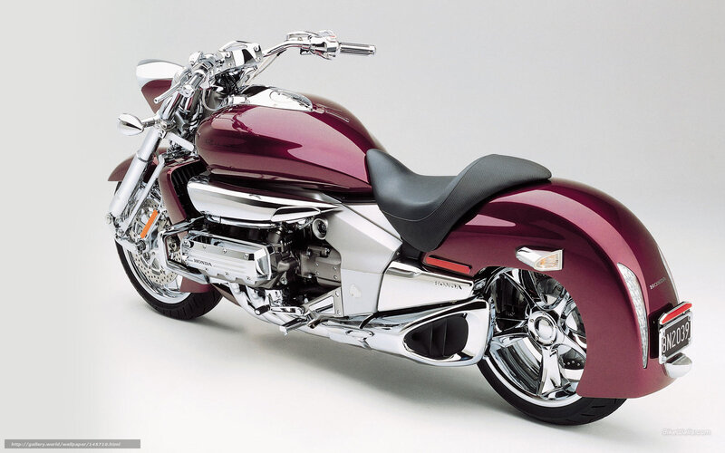 Maroon Honda Cruiser Motorcycle — Neutral