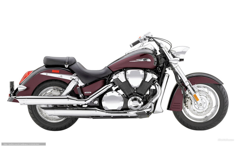 Maroon Honda cruiser motorcycle