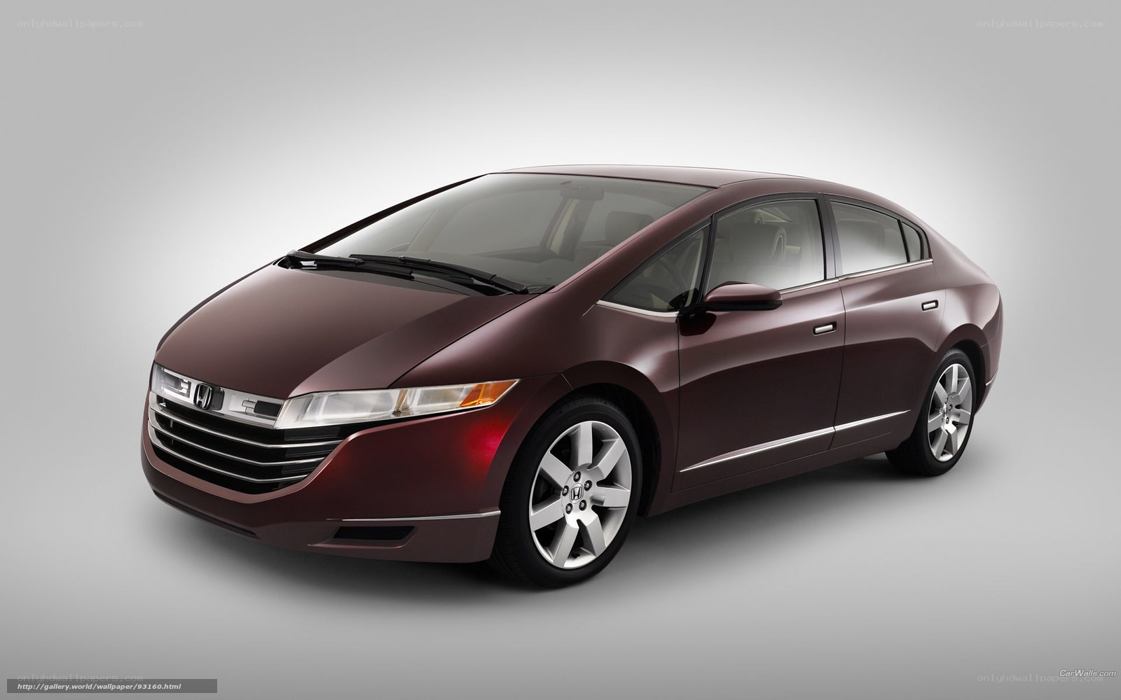 Maroon Honda FCX Clarity