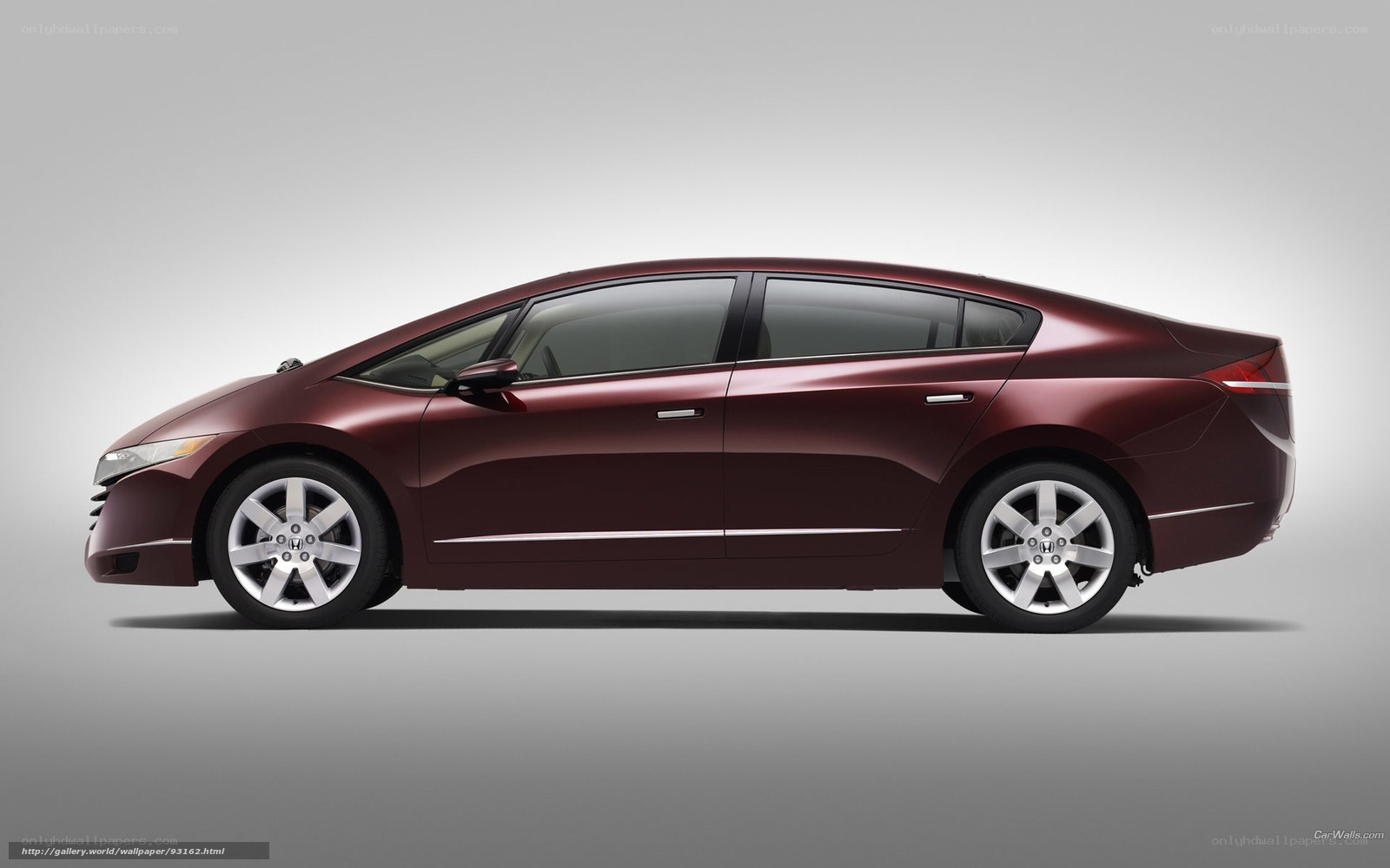 maroon honda insight sedan