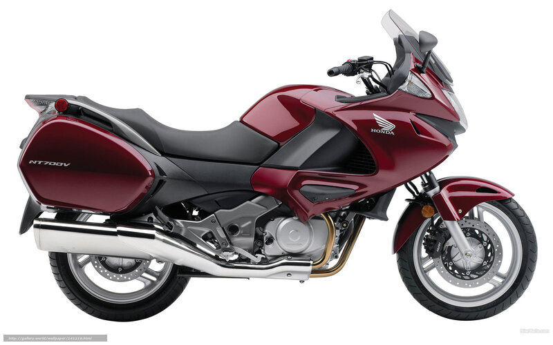 Maroon Honda Motorcycle — Neutral, Photograph