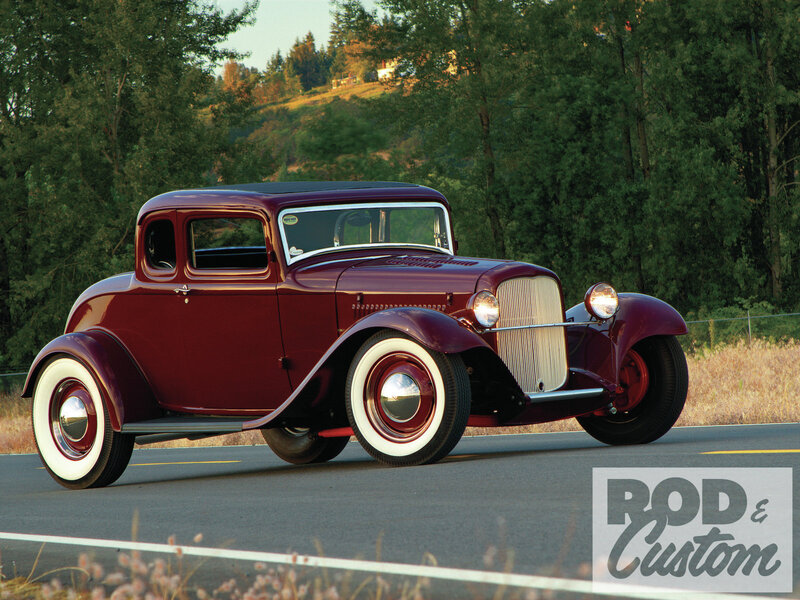 Maroon Hot Rod Car — Serene