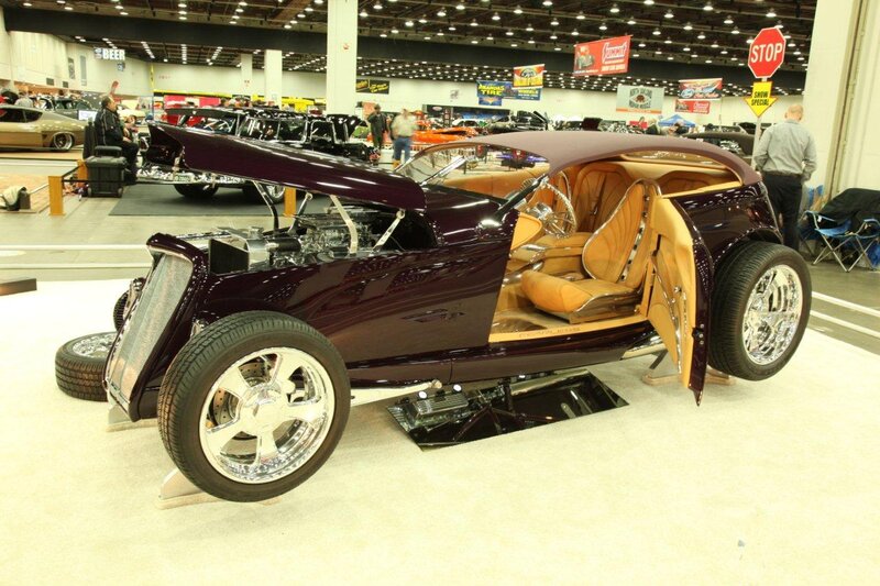Maroon Hot Rod Car — Showcase