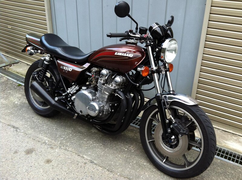 Maroon Kawasaki Motorcycle — Neutral