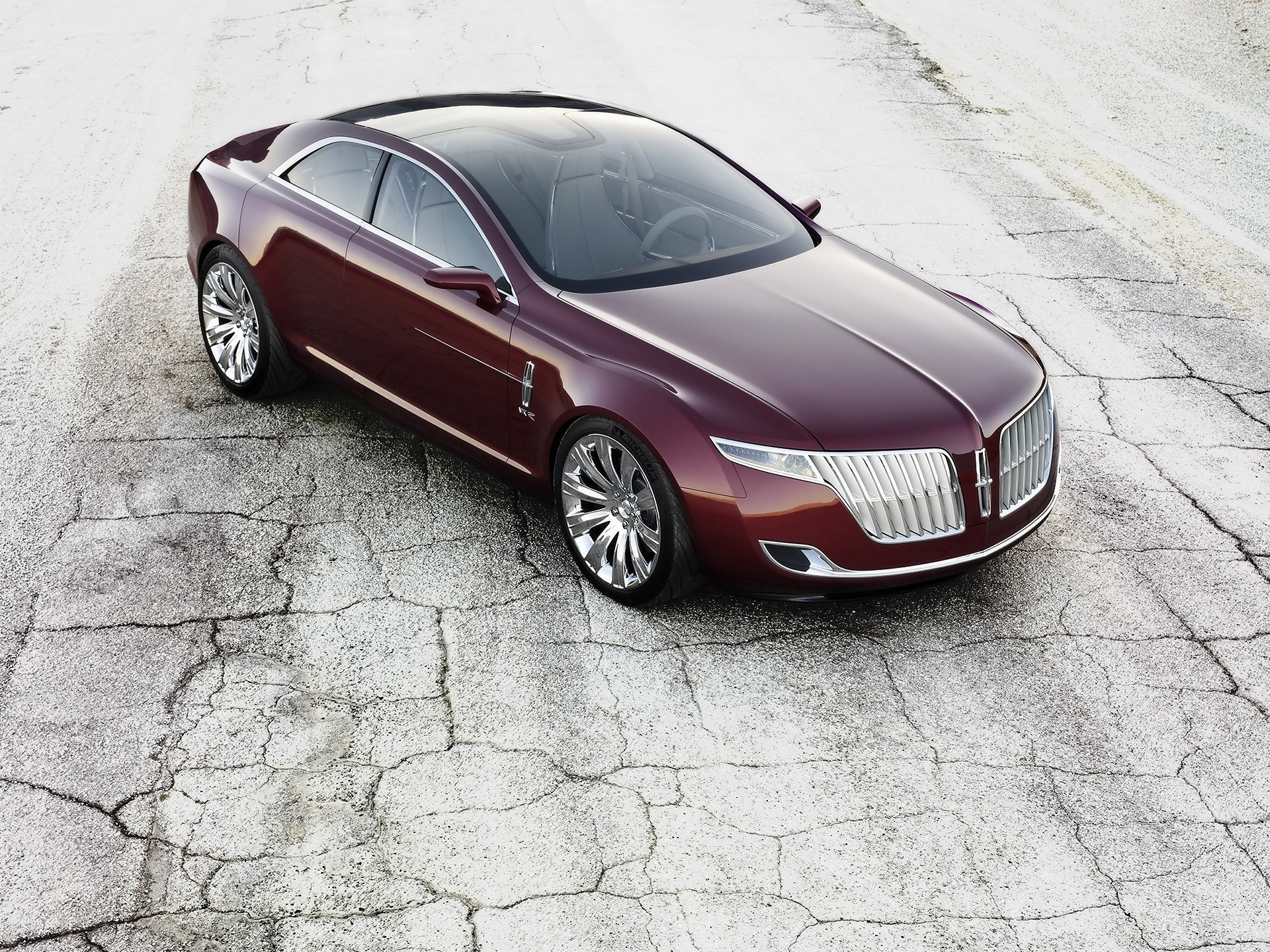 Maroon luxury concept car