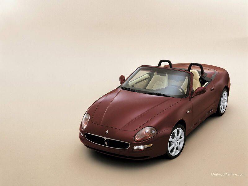 maroon maserati convertible
