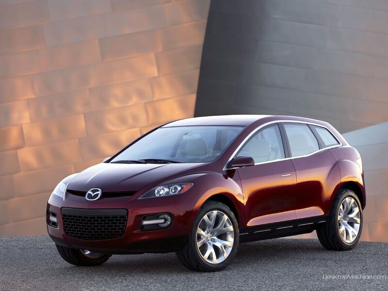 Maroon Mazda CX-7 Concept