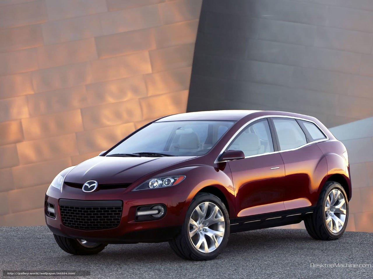 Maroon Mazda SUV Concept