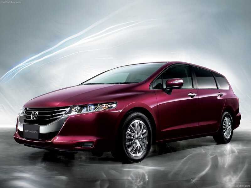 Maroon Minivan