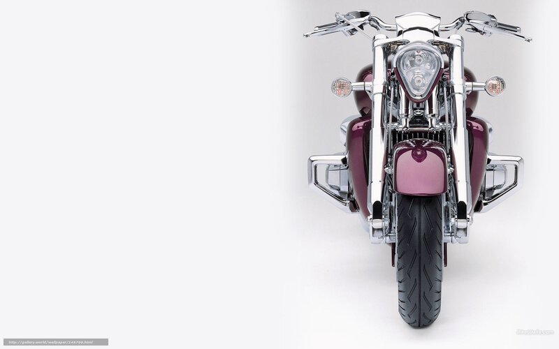 Maroon Motorcycle Front