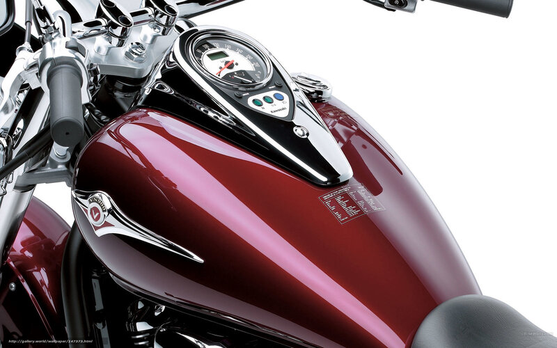 Maroon Motorcycle Fuel Tank