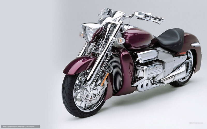 Maroon Motorcycle — Neutral, Photograph, Chrome