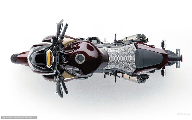 Maroon Motorcycle — Neutral, Photograph