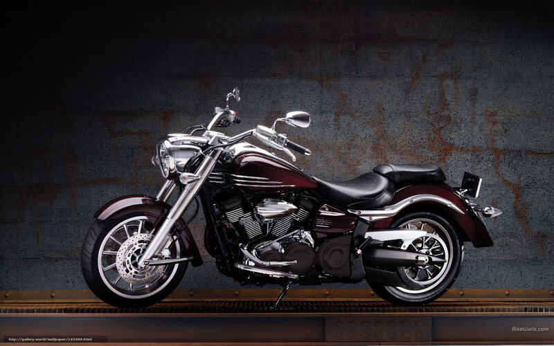 Maroon motorcycle on display
