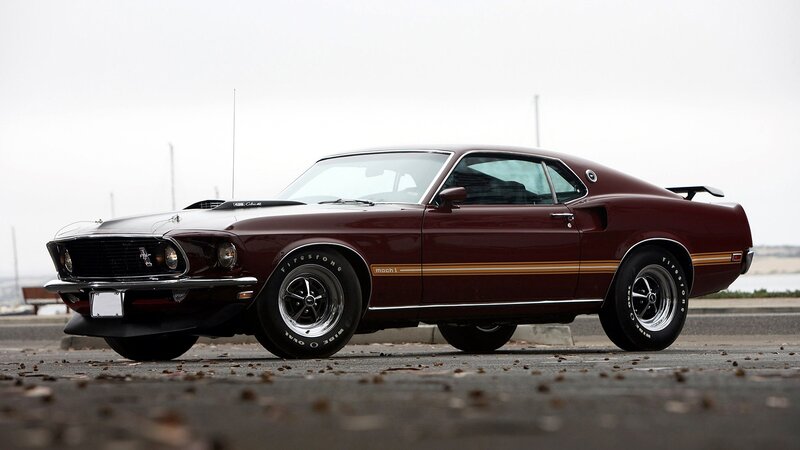 Maroon Muscle Car — Calm, Photograph, Tires