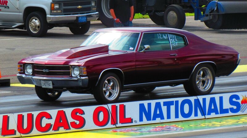 Maroon Muscle Car — Competitive