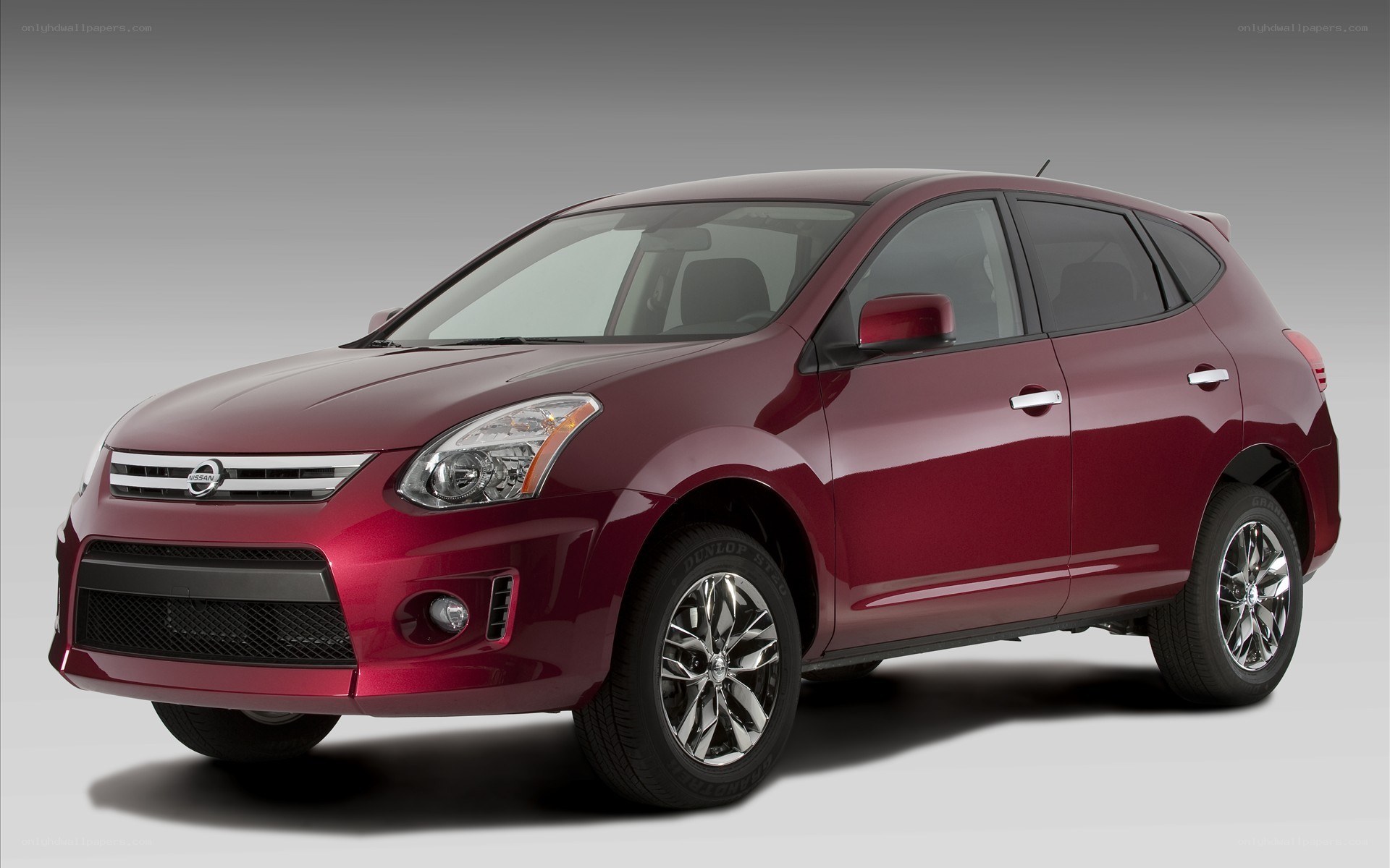 Maroon Nissan Rogue SUV