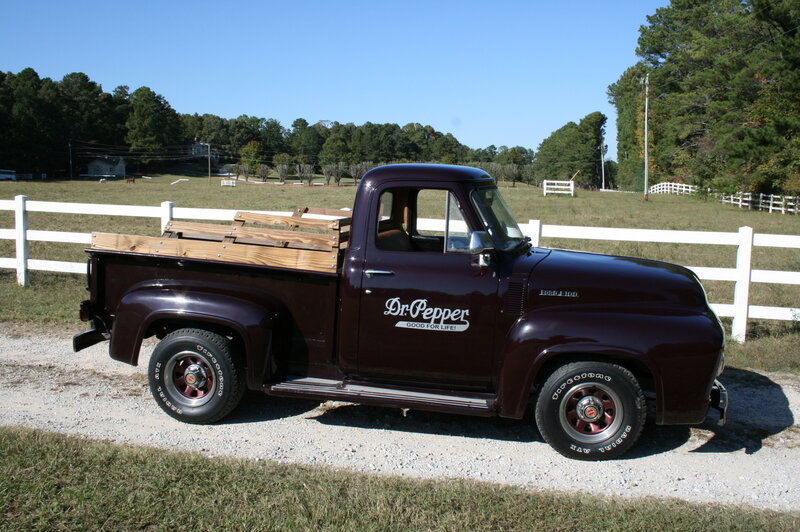 Maroon Pickup Truck — Serene