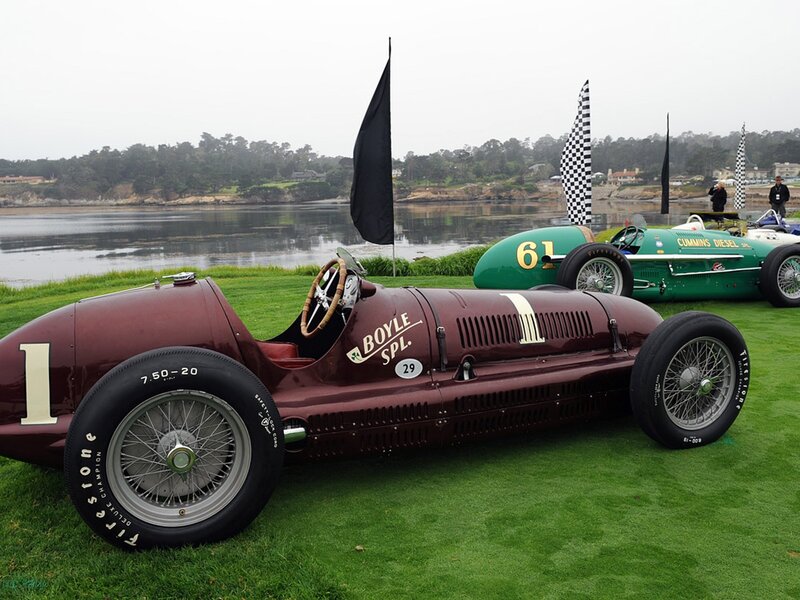 Maroon Race Car — Green