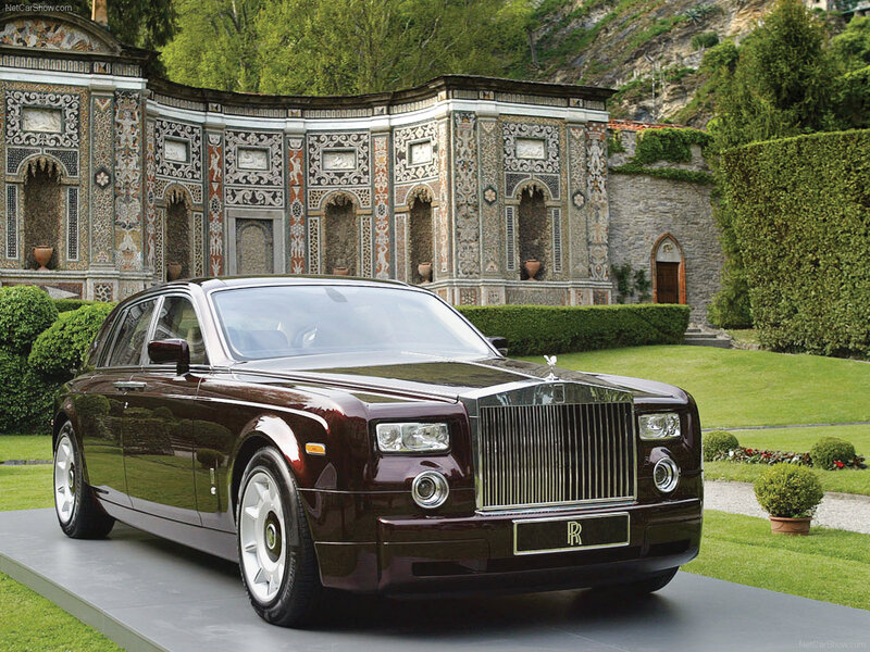 Maroon Rolls-royce
