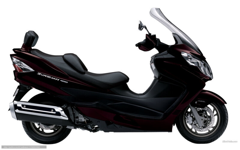 Maroon Scooter — Neutral, Photograph