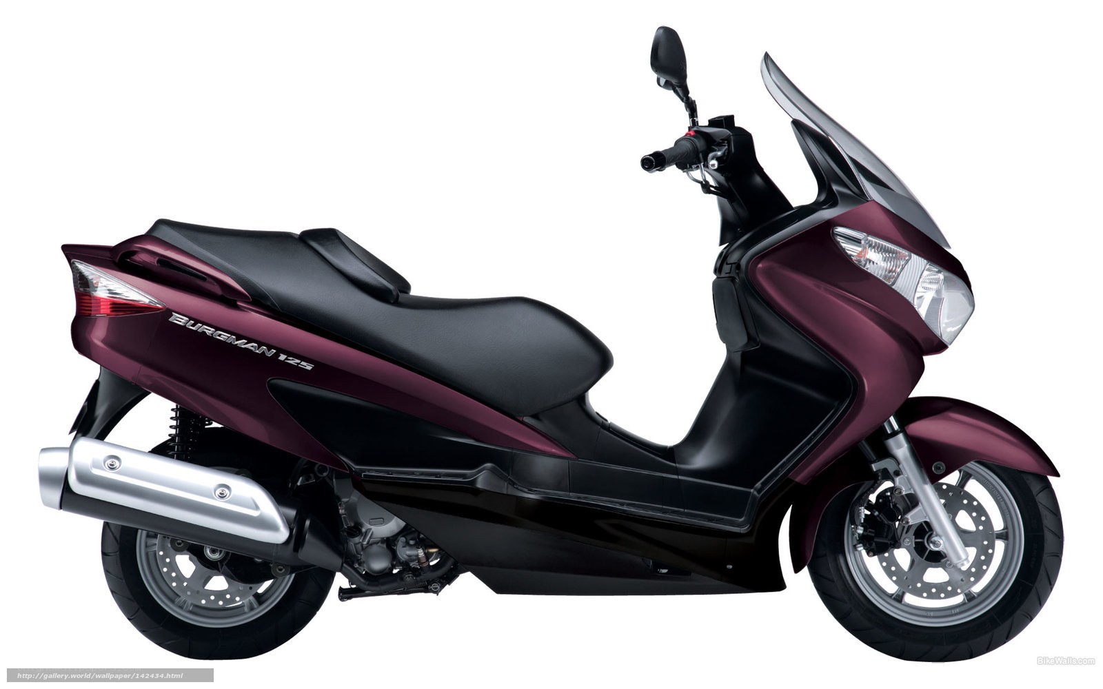 Maroon scooter with black seat