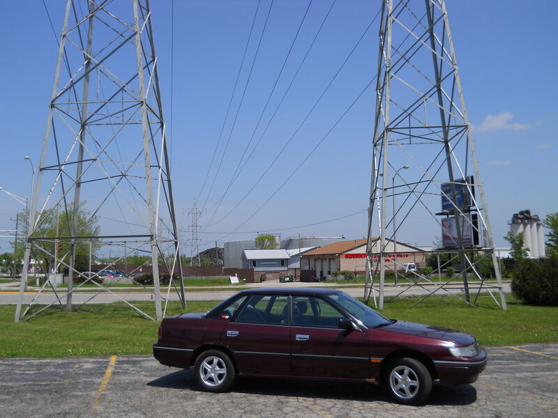 Maroon Sedan Car — Calm, Afternoon
