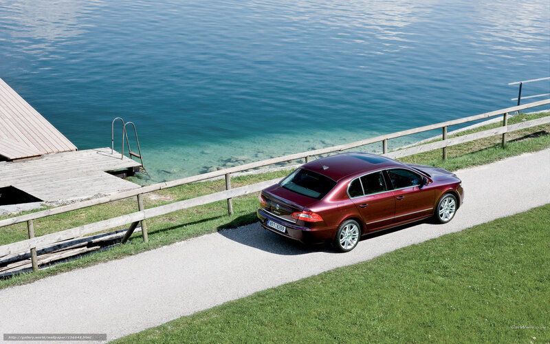 Maroon Sedan Car — Serene, Afternoon