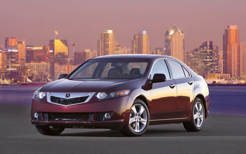 Maroon Sedan Car — Serene, Sunset, Photograph, City Skyline