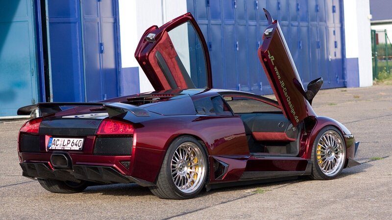 Maroon Sports Car — Dramatic, Afternoon, Photograph, Car Door