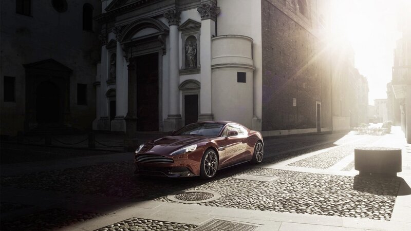 Maroon Sports Car — Dramatic, Morning