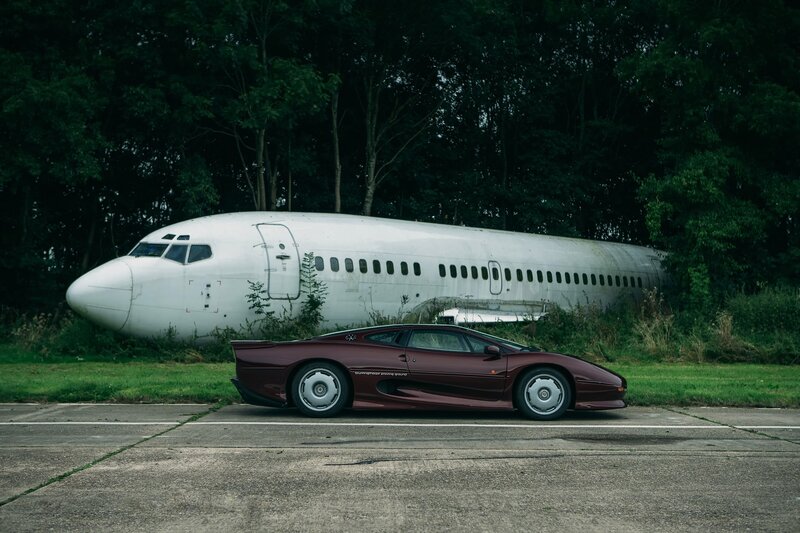 Maroon Sports Car — Dramatic, Photograph