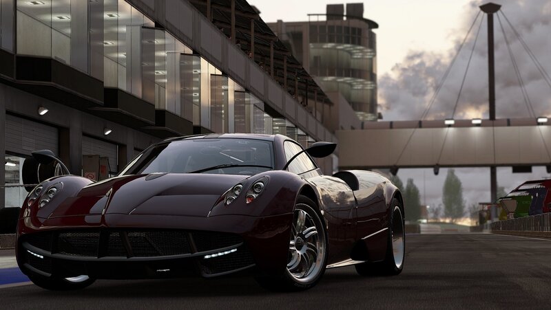 Maroon Sports Car — Dramatic, Sunset, 3d Render