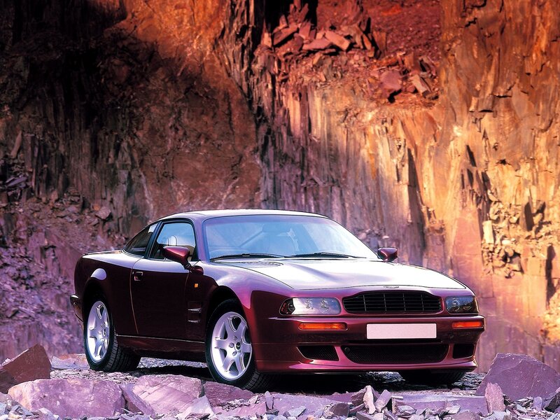 Maroon Sports Car — Dramatic, Sunset