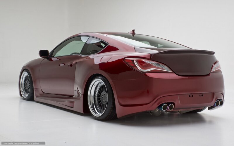maroon sports car rear view