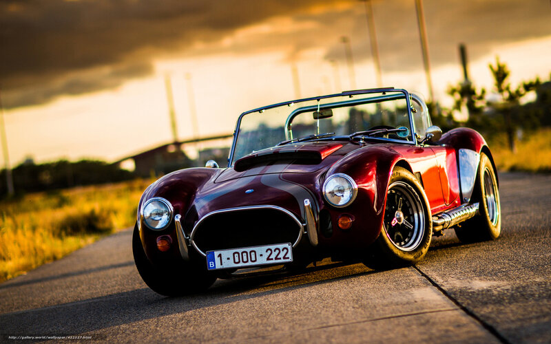 Maroon Sports Car — Red, Dramatic, Sunset, Photograph
