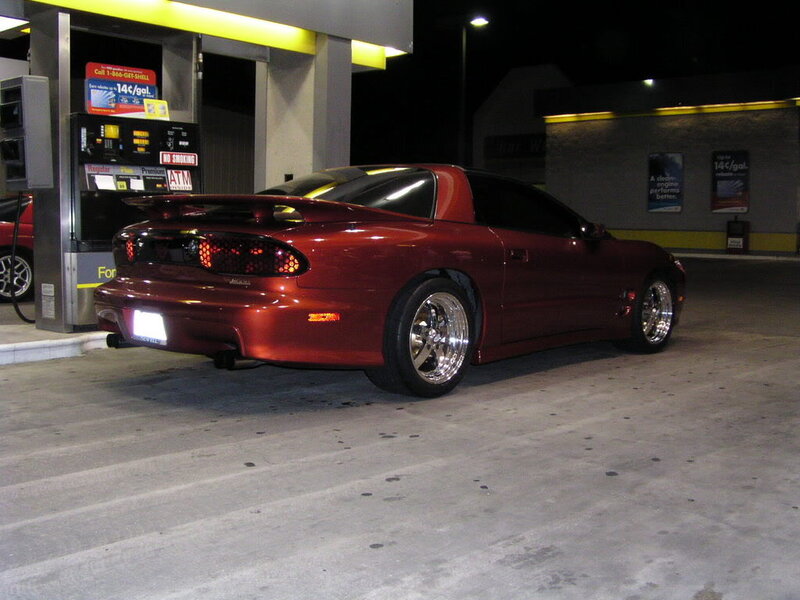 Maroon Sports Car — Red