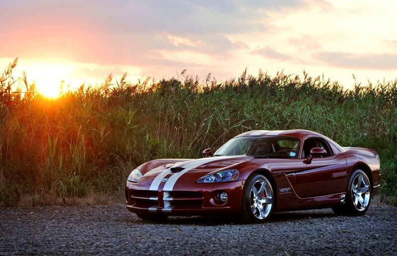 Maroon Sports Car