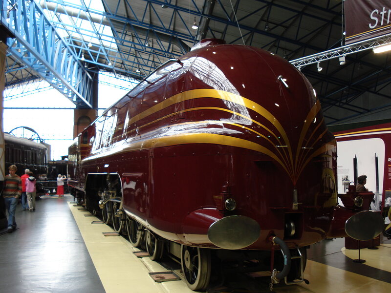 Maroon Steam Locomotive