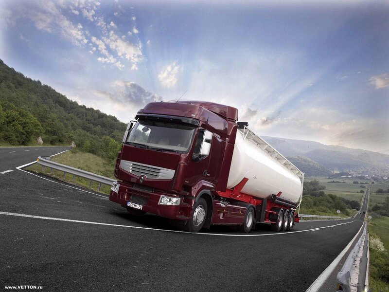 Maroon Tanker Truck