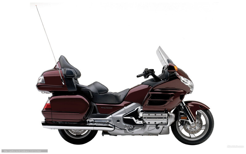 Maroon Touring Motorcycle — Neutral, Photograph, Saddlebags, Windshield