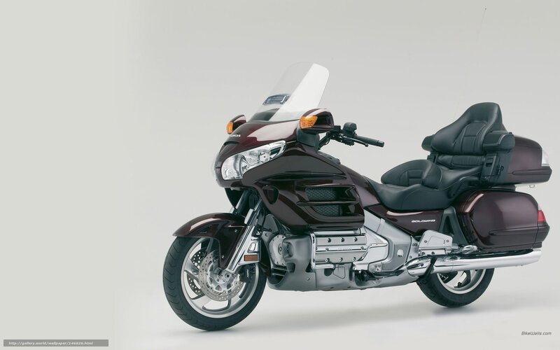 Maroon Touring Motorcycle — Neutral, Photograph, Windshield