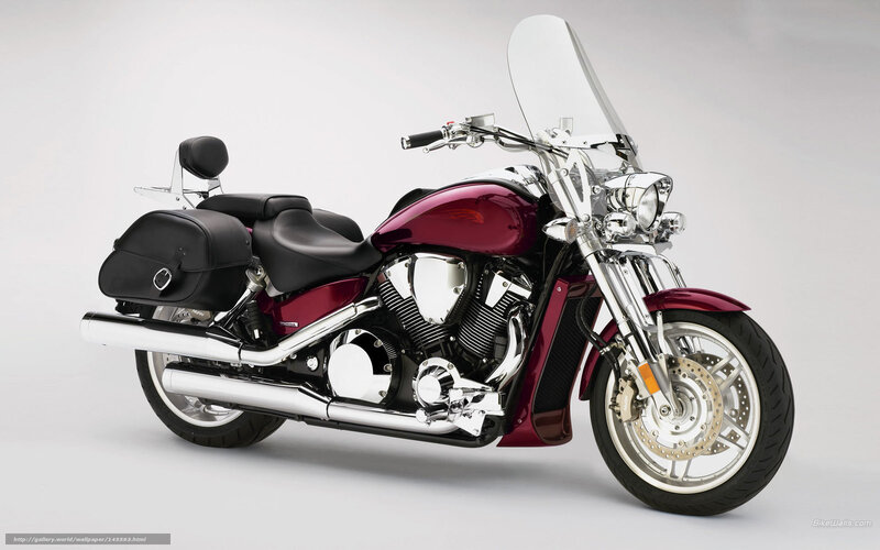 Maroon Touring Motorcycle — Neutral