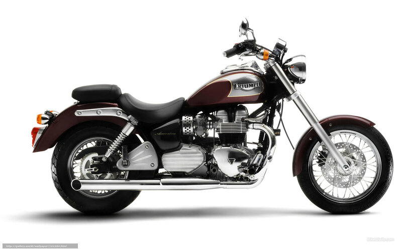 Maroon Triumph Motorcycle — Neutral