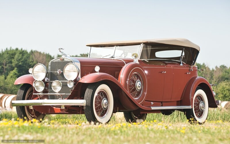 Maroon Vintage Car — Red, Serene, Afternoon