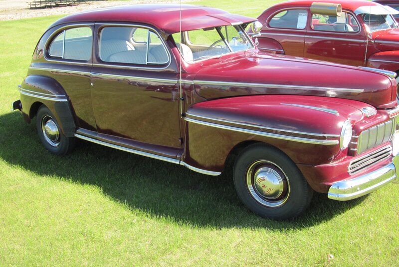Maroon Vintage Car — Red, Serene
