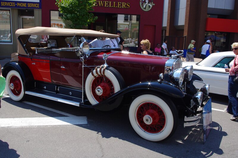 Maroon Vintage Convertible — Red