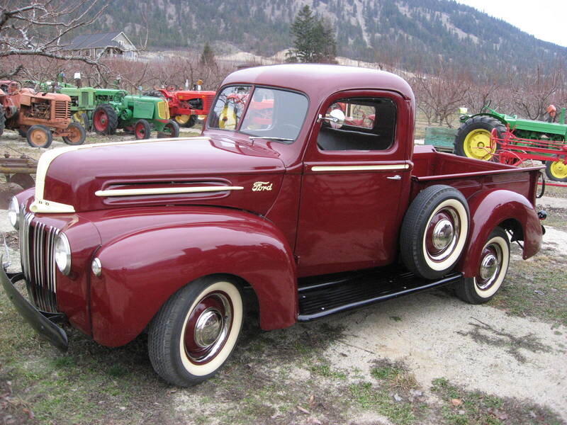 Maroon Vintage Pickup Truck — Calm